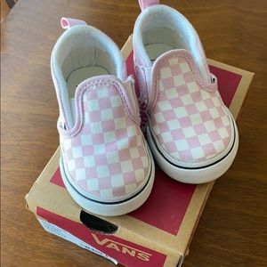 Toddler 4.5 Pink Checkered Vans
